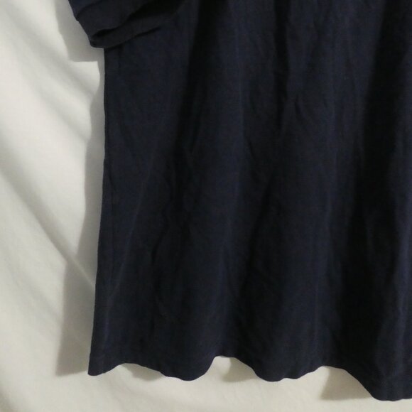 GLOBAL | large | Men's Navy Polo Short Sleeve Vintage Shirt | Made In Canada - Picture 7 of 13